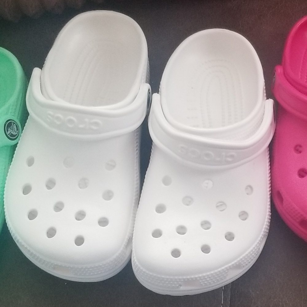 Crocs white size 5
